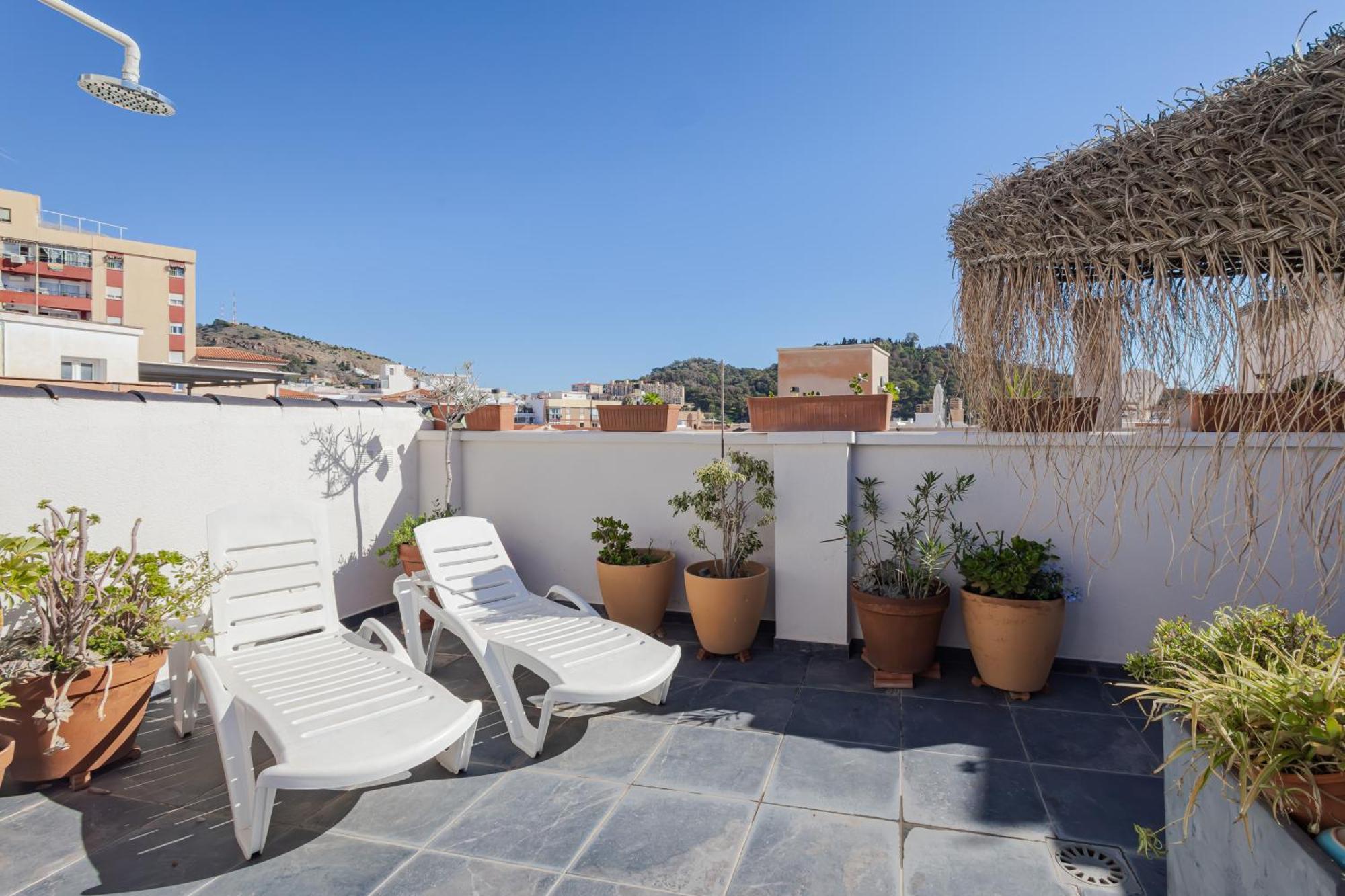 Ferienwohnung Historic Centre + Rooftop + Parking Málaga Exterior foto