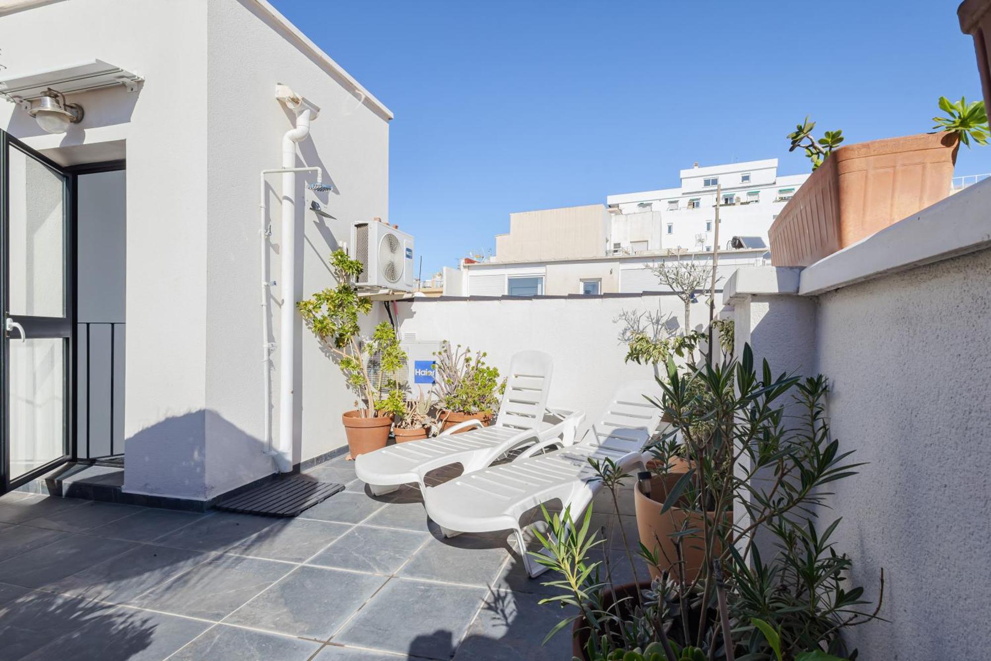 Ferienwohnung Historic Centre + Rooftop + Parking Málaga Exterior foto